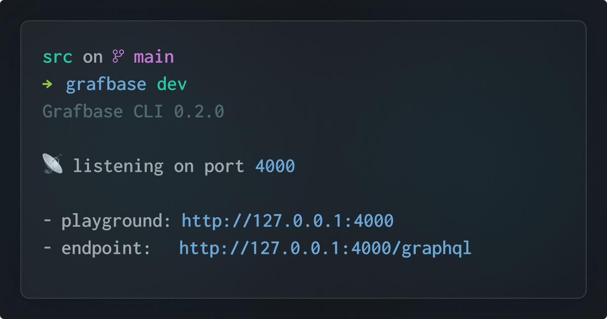 Grafbase CLI now available