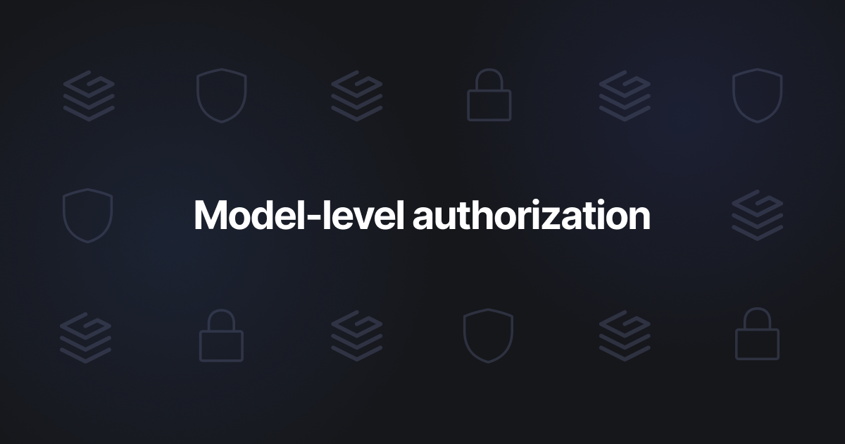 Model-level Authorization