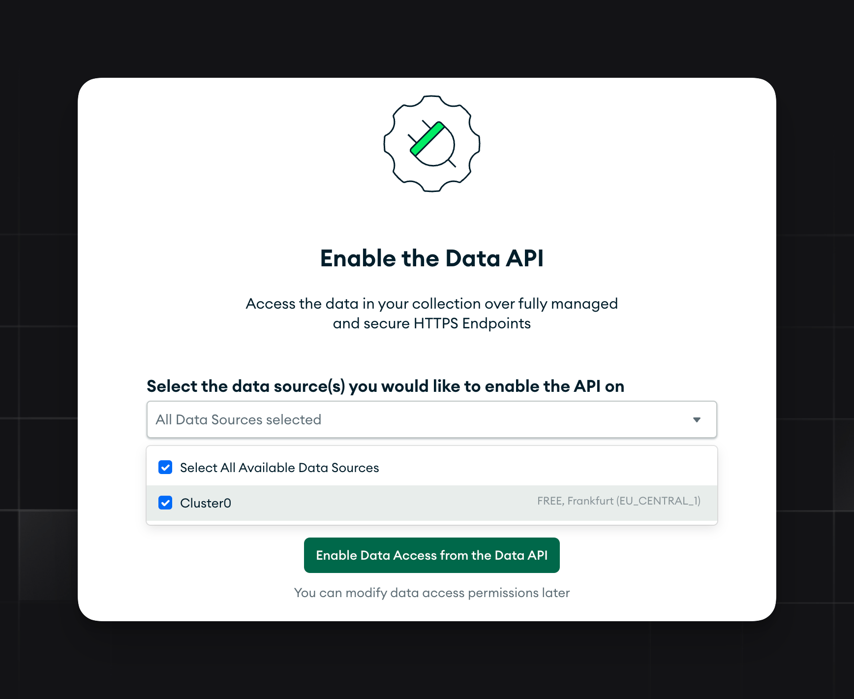 Enable Data API